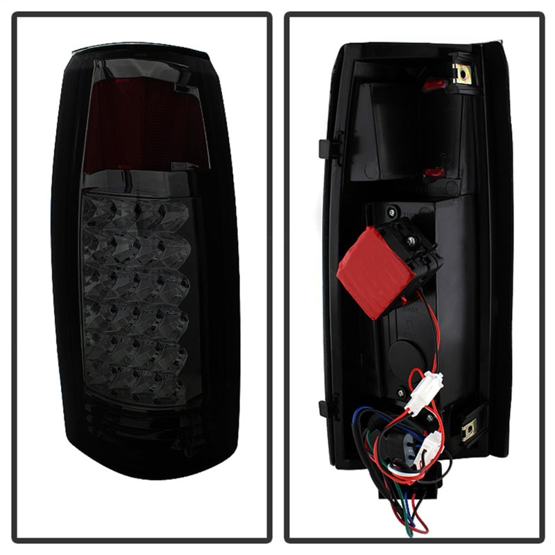 Xtune Yukon Denali 99-00 LED Tail Lights w/ 3rd LED Brake Light Smoked ALT-JH-CCK88-LED-SET-SM SPYDER