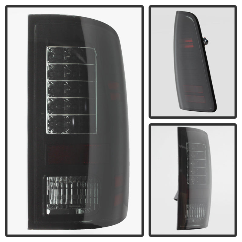 Spyder Dodge Ram 1500 13-14 13-14 LED Tail Lights LED Model only - Blk Smke ALT-YD-DRAM13-LED-BSM SPYDER