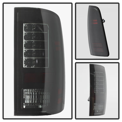 Spyder Dodge Ram 1500 13-14 13-14 LED Tail Lights LED Model only - Blk Smke ALT-YD-DRAM13-LED-BSM SPYDER