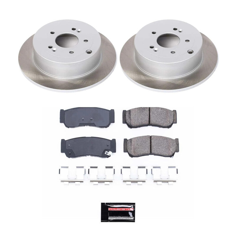 Power Stop 07-09 Hyundai Santa Fe Rear Semi-Coated Rotor Kit PowerStop