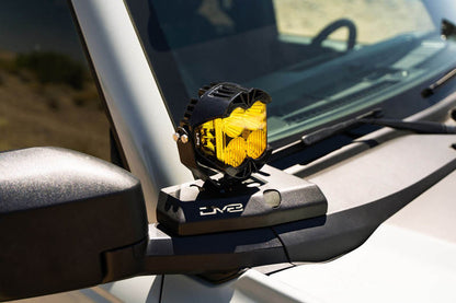 DV8 21-22 Ford Bronco A-Pillar Pod Light Mounts DV8 Offroad