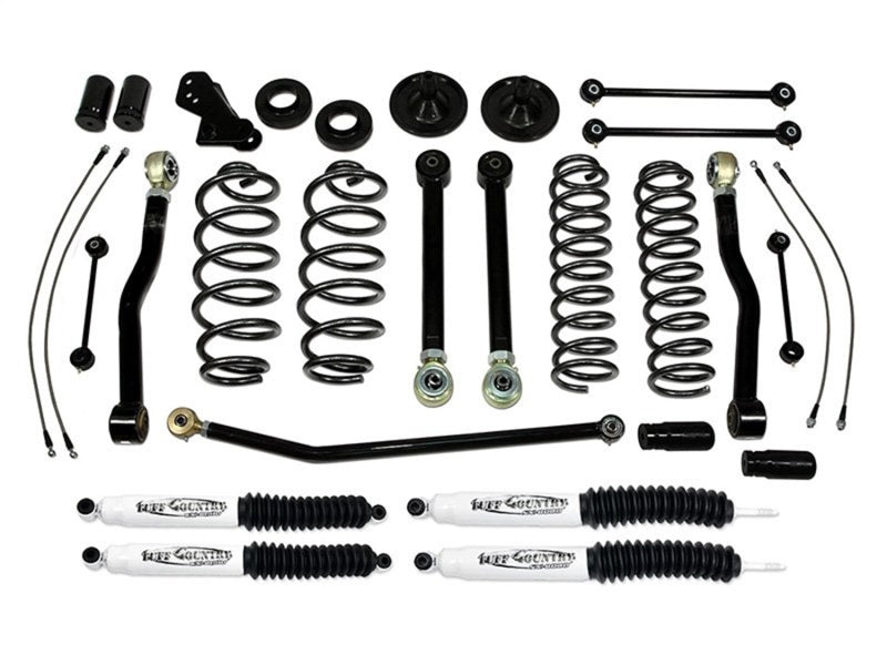 Tuff Country 07-18 Jeep Wrangler JK (4 door Only) 4in Lift Kit EZ-Flex (SX6000 Shocks)