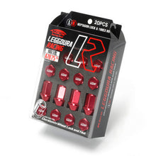 Load image into Gallery viewer, Project Kics 12X1.25 Red Leggdura Racing Lug Nuts (Laser Logo) - 20 PCS