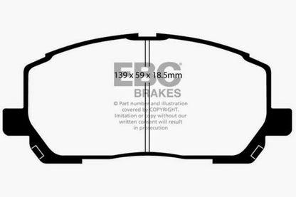 EBC Ultimax2 Front Brake Pads - UD884 EBC