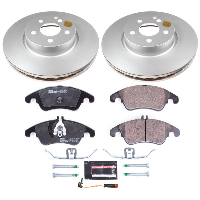 Power Stop 13-14 Mercedes-Benz C300 Front Euro-Stop Brake Kit PowerStop