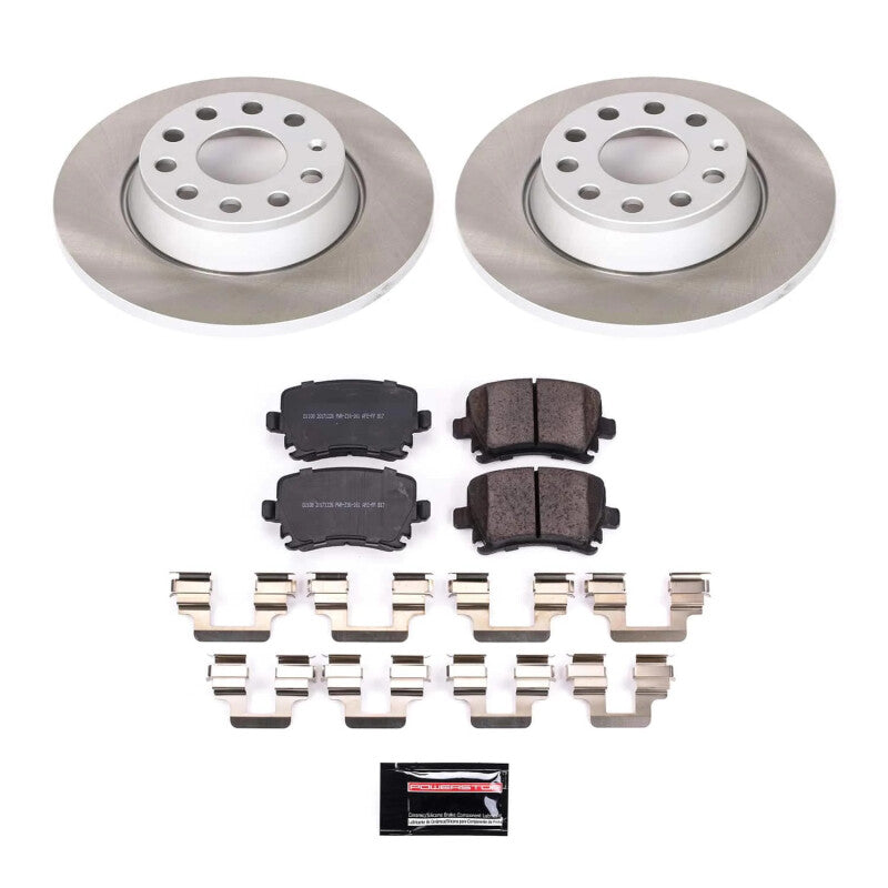 Power Stop 2011 Volkswagen Tiguan Rear Semi-Coated Rotor Kit PowerStop