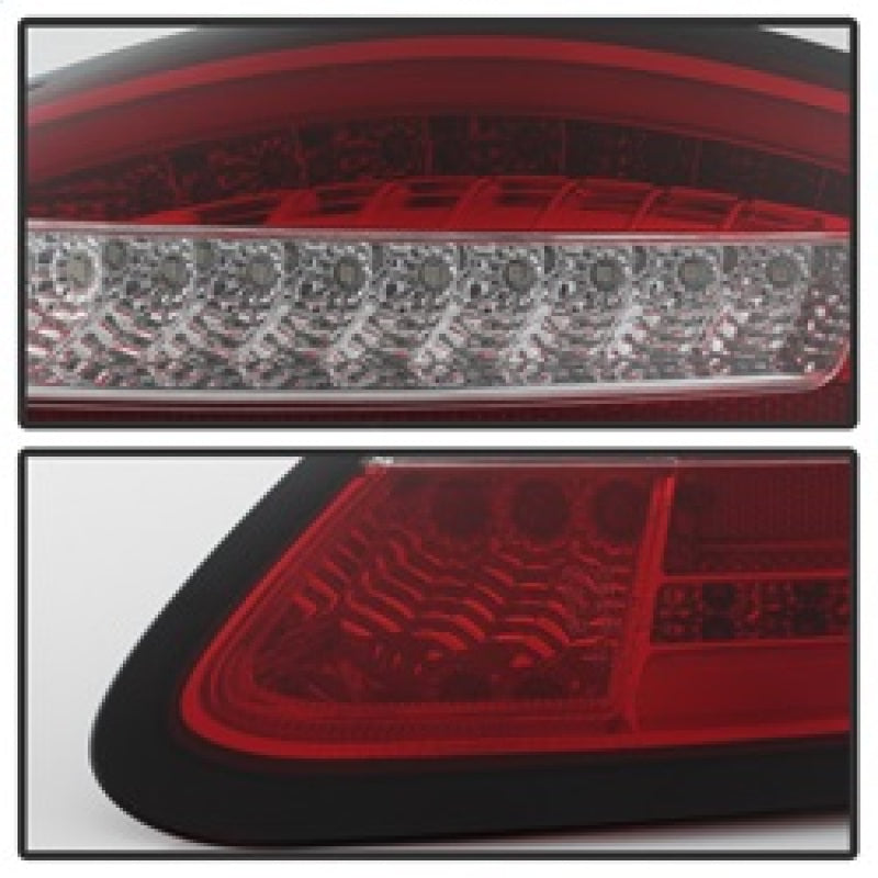 Spyder Porsche 987 Cayman 06-08 / Boxster 05-08 LED Tail Lights - Red Clear ALT-YD-P98705-LED-RC SPYDER