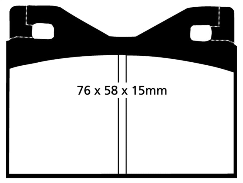 EBC RedStuff Rear Brake Pads - DP3126C EBC