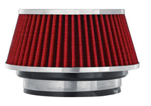 Load image into Gallery viewer, Spectre Adjustable Conical Air Filter 2-1/2in. Tall (Fits 3in. / 3-1/2in. / 4in. Tubes) - Red