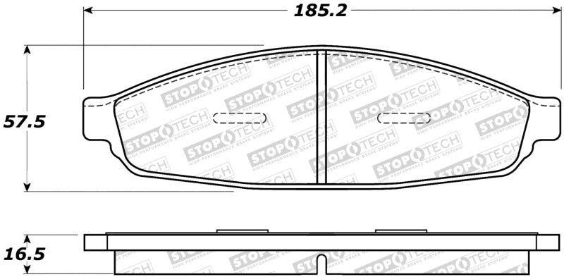 StopTech Premium Ceramic Brake Pads - 308.09530 Stoptech