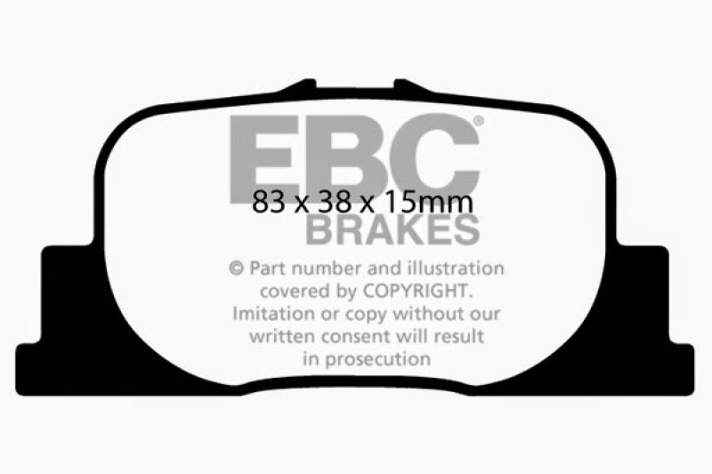 EBC 00-01 Lexus ES300 3.0 Redstuff Rear Brake Pads
