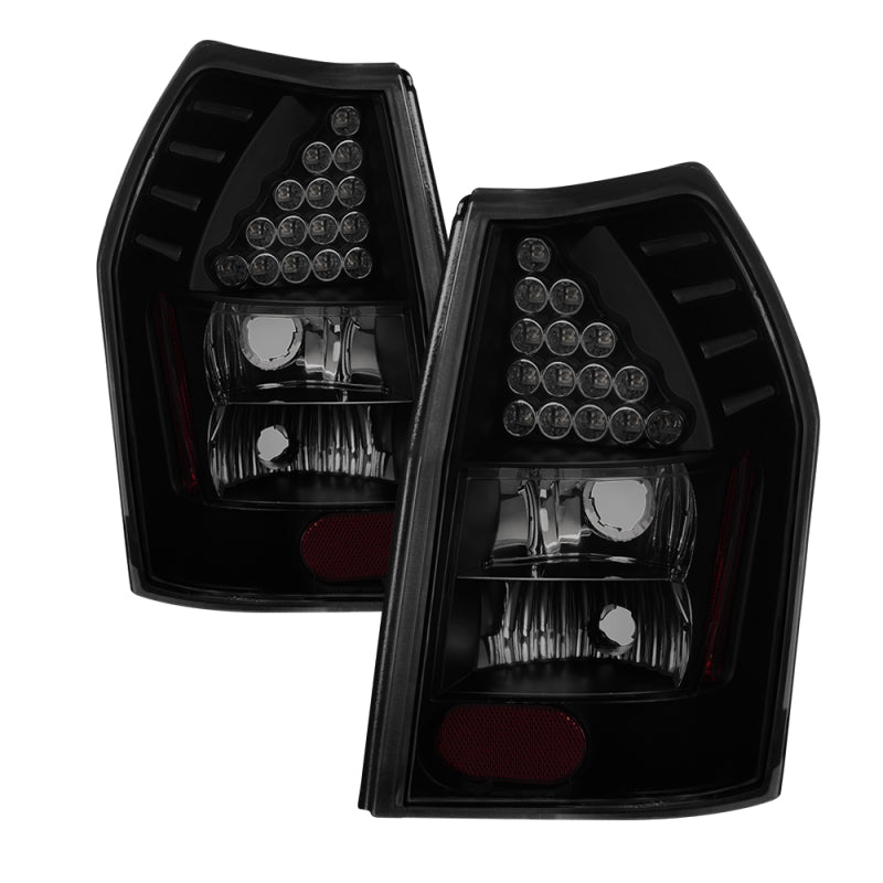 xTune Dodge Magnum 05-08 LED Tail Lights - Black Smoked ALT-JH-DMAG05-LED-BSM SPYDER