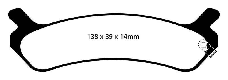 EBC RedStuff Rear Brake Pads - DP31017C EBC