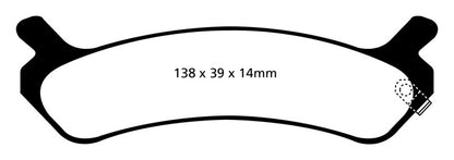 EBC RedStuff Rear Brake Pads - DP31017C EBC