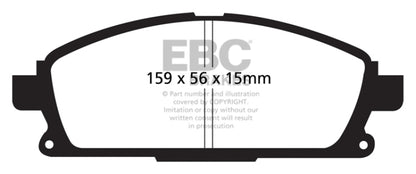 EBC Ultimax2 Front Brake Pads - UD855 EBC