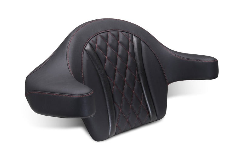 Mustang 2023-2025 Harley CVO Road Glide (ST) Deluxe Diamond Ext Arm Wrap-around Backrest Black