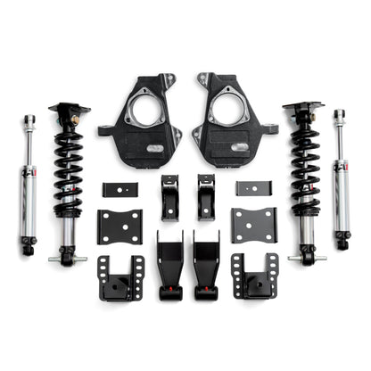 QA1 07-16 Chevrolet Silverado 4WD Lowering Kit w/ Spindles Double Adjustable 4in-6in