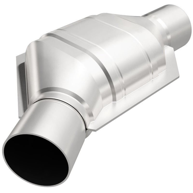 MagnaFlow Conv Univ 2.25in Inlet/Outlet Angled Offset/Center Calif OBDII Magnaflow