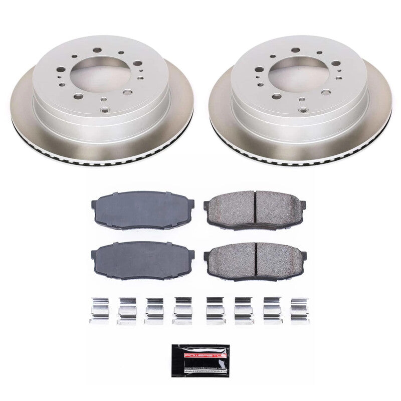 Power Stop 07-21 Toyota Tundra Rear Semi-Coated Rotor Kit PowerStop