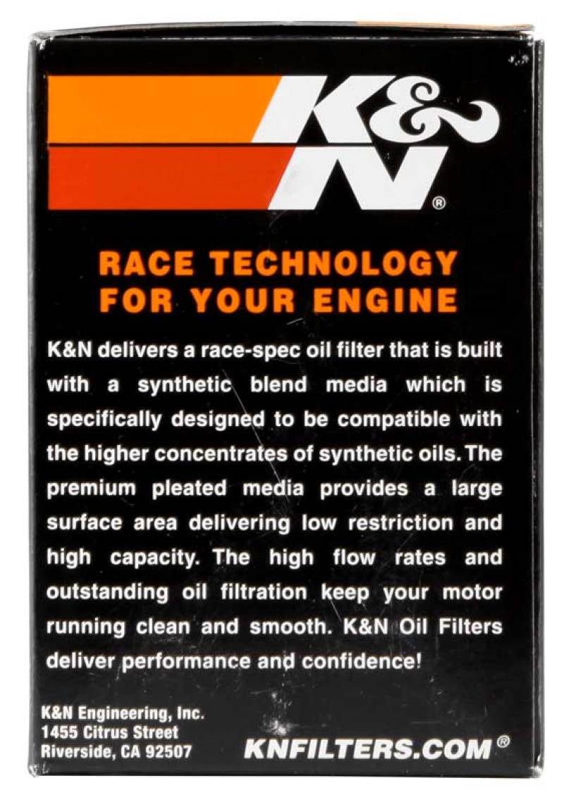 K&N 01-12 Yamaha FJR 1300/1300A/1300AE/1300AS 2.688in OD x 3.813in H Oil Filter K&N Engineering
