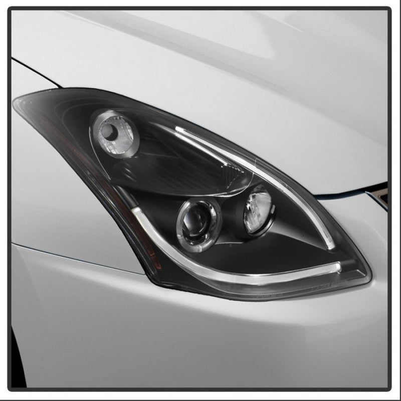 Spyder Nissan Altima 4Dr 10-12 Projector Headlights Light DRL LED Halo Blk PRO-YD-NA104D-LTDRL-BK SPYDER