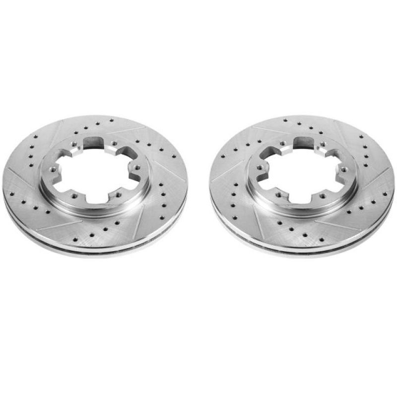 Power Stop 85-86 Nissan 720 Front Evolution Drilled & Slotted Rotors - Pair PowerStop