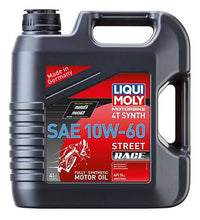 Load image into Gallery viewer, LIQUI MOLY 4L Motorbike 4T Synth SAE 10W60 Street Race