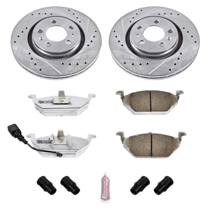 Power Stop 99-06 Volkswagen Beetle Front Z26 Street Warrior Brake Kit PowerStop