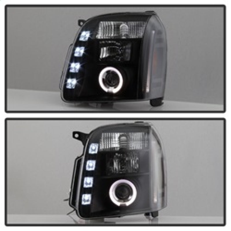 Spyder GMC Yukon 07-14/GMC Yukon Denali 07-14Projector Headlights LED Halo LED Blk PRO-YD-GY07-HL-BK SPYDER