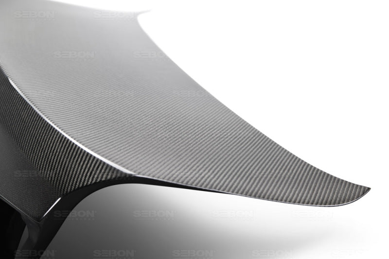 Seibon OEM-style carbon fiber trunk lid for 2011-2016 5-series and 2013-2016 M5 - TL1012BMWF10