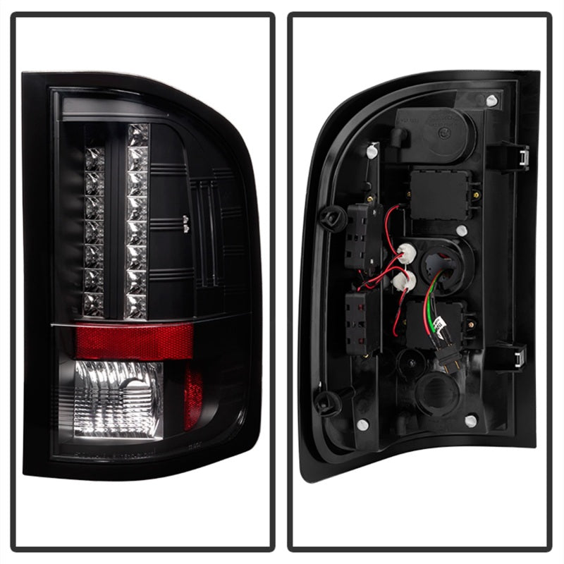 Spyder Chevy Silverado 07-13 LED Tail Lights Blk ALT-YD-CS07-LED-BK SPYDER