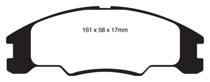 EBC YellowStuff Front Brake Pads - DP41822R EBC