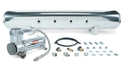 Air Lift 27804 5 Gal Polished Tank & VIAIR 444C Comp  - (No Mgmt System Included)