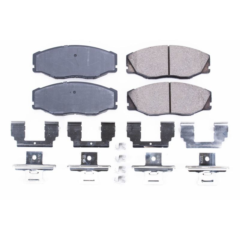 Power Stop 93-98 Toyota T100 Front Z17 Evolution Ceramic Brake Pads w/Hardware PowerStop
