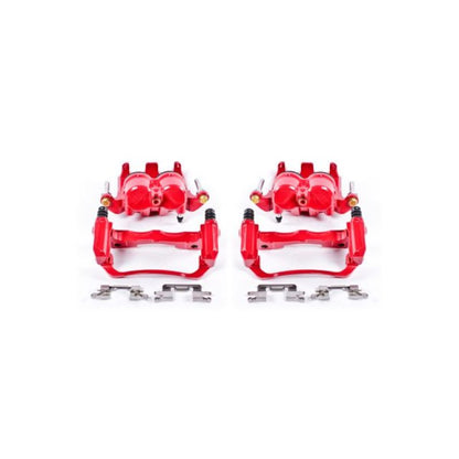 Power Stop 05-18 Nissan Frontier Front Red Calipers w/Brackets - Pair PowerStop
