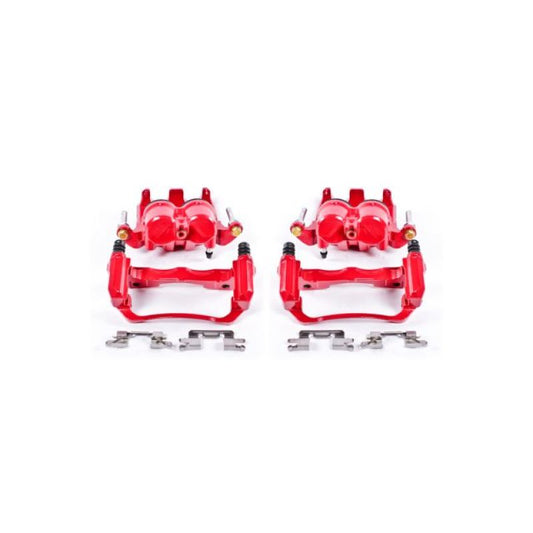Power Stop 05-18 Nissan Frontier Front Red Calipers w/Brackets - Pair PowerStop