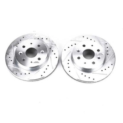 Power Stop 03-05 Kia Rio Front Evolution Drilled & Slotted Rotors - Pair PowerStop
