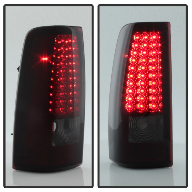 Xtune Chevy Silverado 1500/2500/3500 99-02 LED Tail Lights Red Smoke ALT-ON-CS99-LED-RS SPYDER