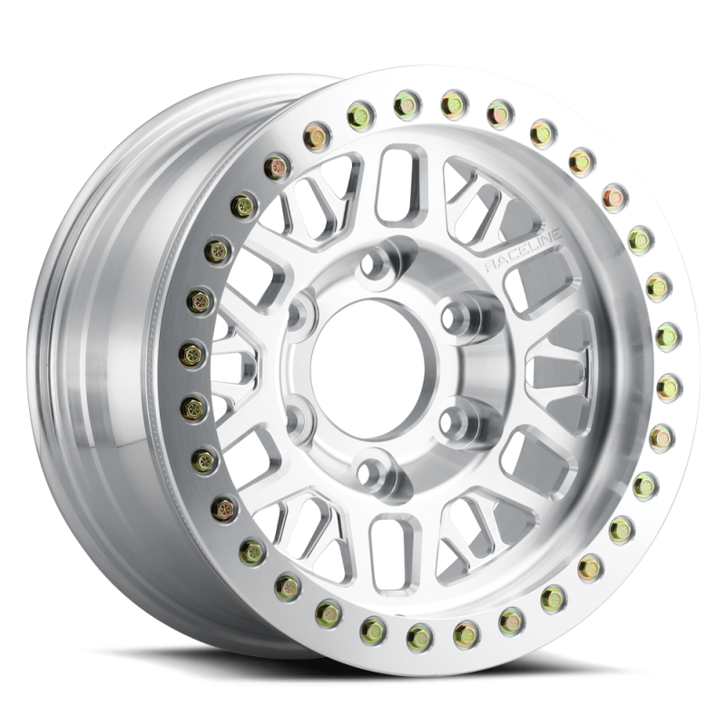 Raceline RT951F Ryno 17x9in / 6x165.1 BP / -12mm Offset / 108.9mm Bore - Machined Beadlock Wheel