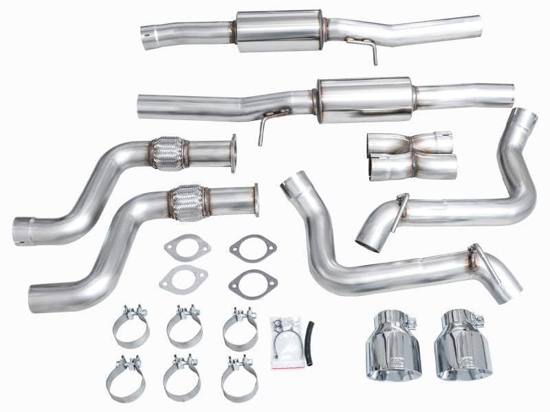 AWE 2023 Nissan Z RZ34 RWD Track Edition Catback Exhaust System w/ Chrome Silver Tips AWE Tuning