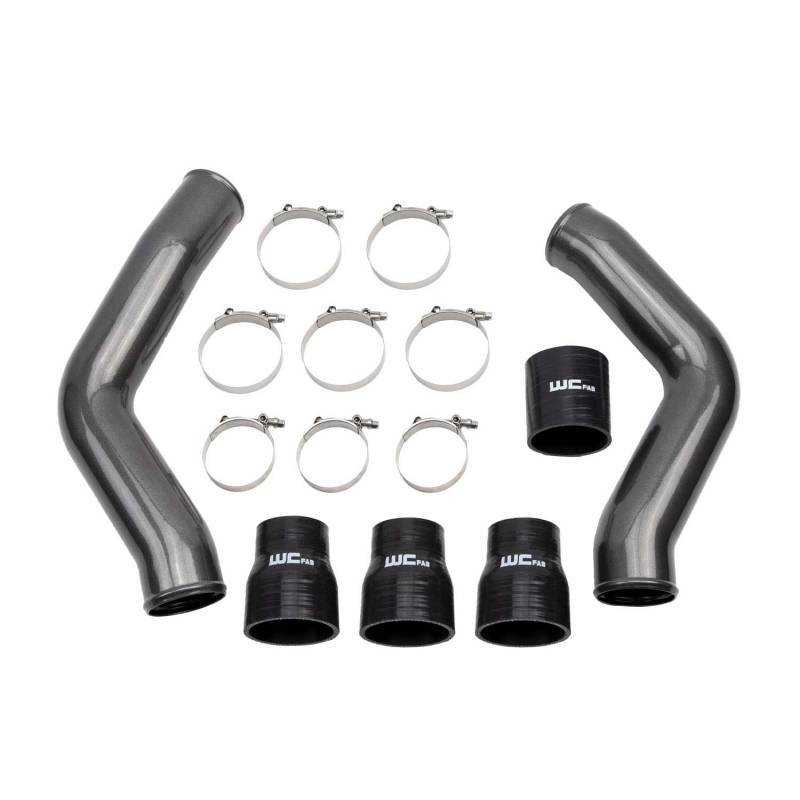 Wehrli 13-18 Ram 6.7L Cummins 3.5in Intercooler Pipes Kit - Gloss Black Wehrli