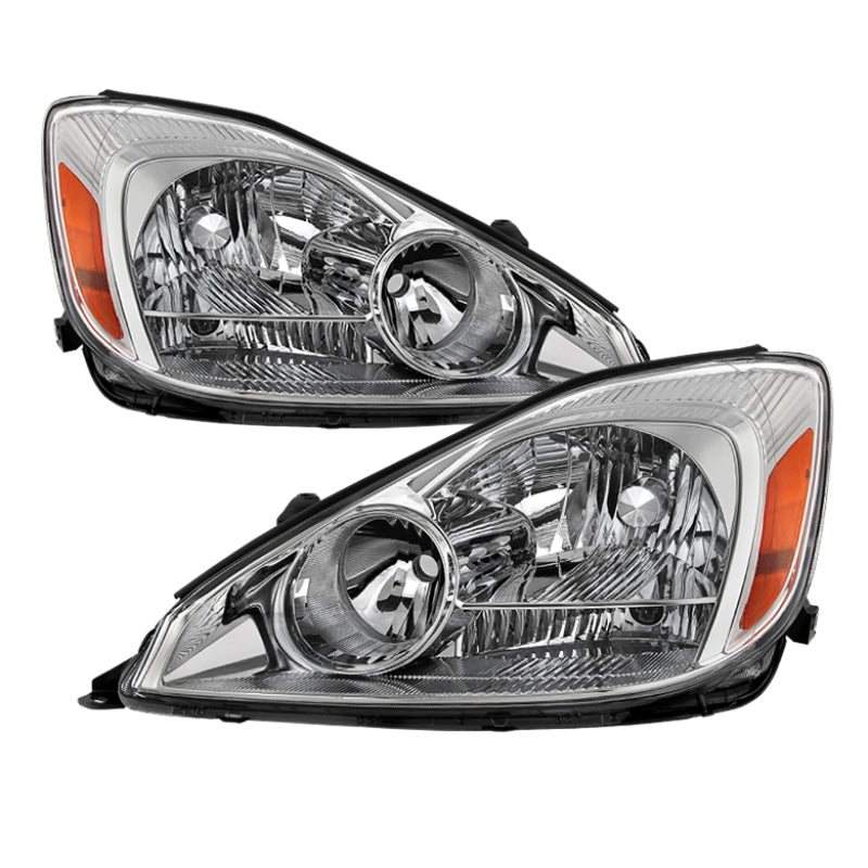 Xtune Toyota Sienna 2004-2005 Halogen Only OEM Style Headlights Chrome HD-JH-TSIE04-AM-C SPYDER