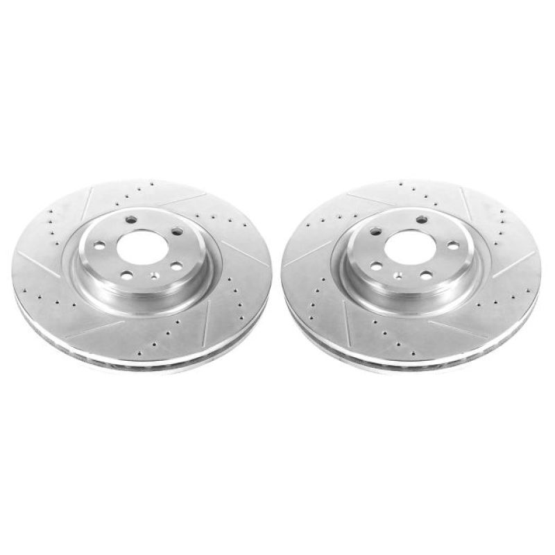 Power Stop 14-18 Audi A6 Front Evolution Drilled & Slotted Rotors - Pair PowerStop