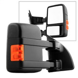 Xtune Ford Superduty 99-14 Manual Extendable Manual Adjust Mirror Amber- Right MIR-FDSD08S-MA-AM-R