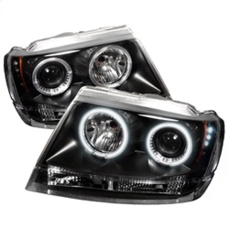 Spyder Jeep Grand Cherokee 99-04 Projector Headlights CCFL Halo LED Blk - PRO-YD-JGC99-CCFL-BK SPYDER