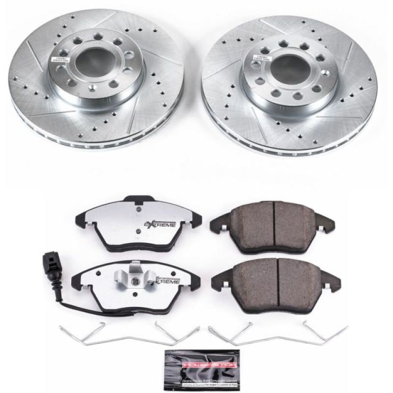 Power Stop 10-12 Audi A3 Front Z26 Street Warrior Brake Kit PowerStop