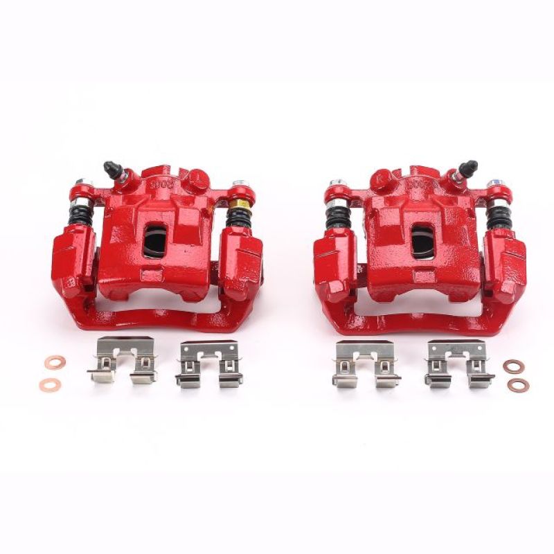 Power Stop 2005 Subaru Legacy Rear Red Calipers w/Brackets - Pair PowerStop