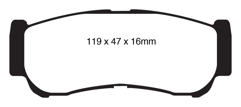 EBC GreenStuff Rear Brake Pads - DP61982 EBC