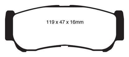 EBC GreenStuff Rear Brake Pads - DP61982 EBC