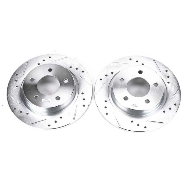 Power Stop 04-13 Mazda 3 Rear Evolution Drilled & Slotted Rotors - Pair PowerStop